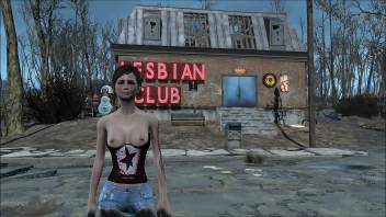 Fallout 4 Shorts and Sexy Top Fashion